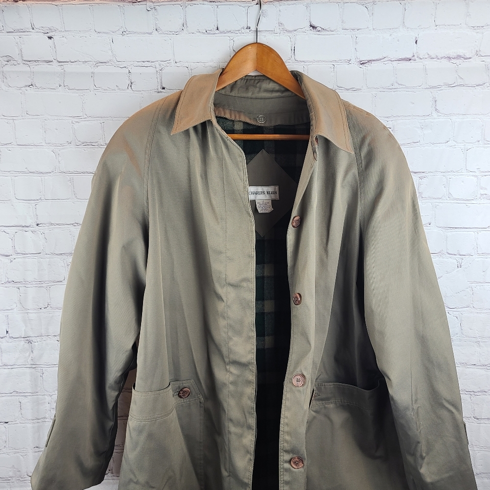 Charles Klein Taupe Rain Coat sz …